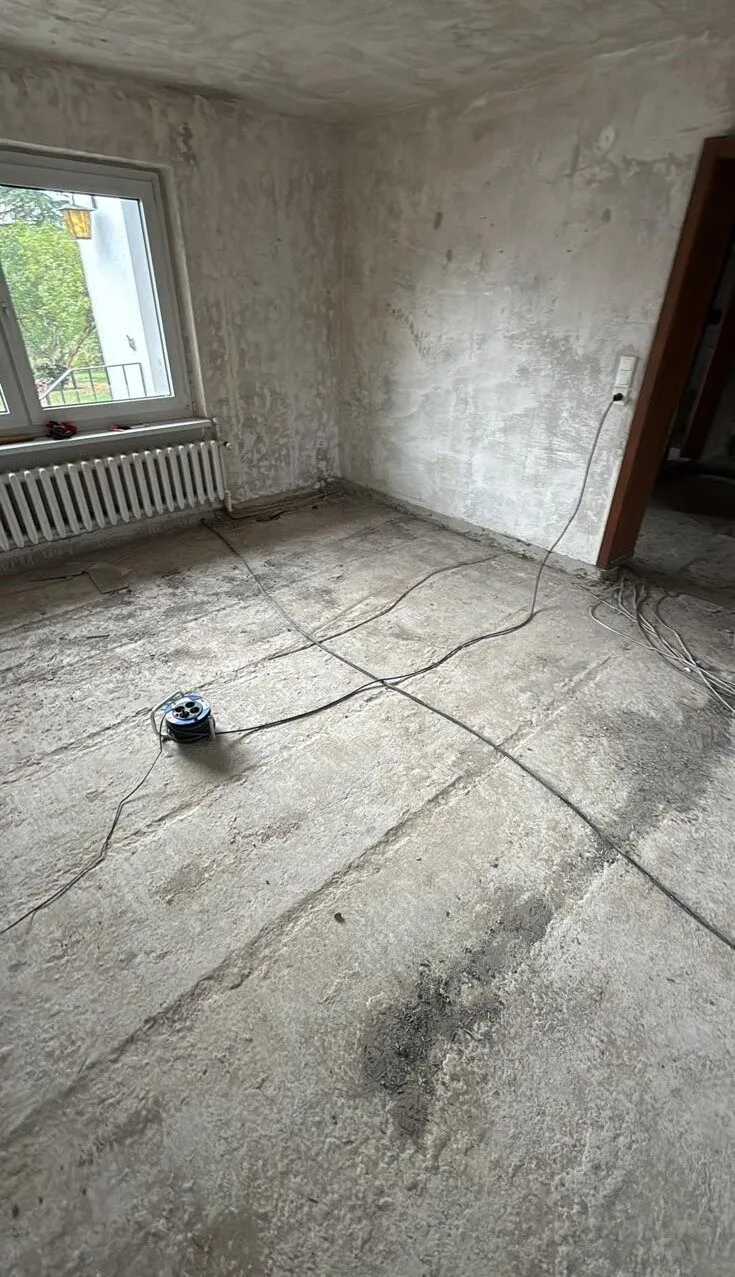Freigelegter Untergrund nach dem Räumen